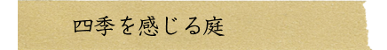 四季を感じる庭 四季を感じる庭